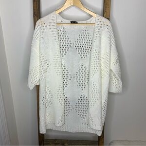 Marble White Knit Cardigan